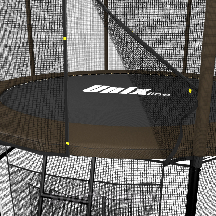 Батут UNIX line Black&Brown 12 ft (outside)