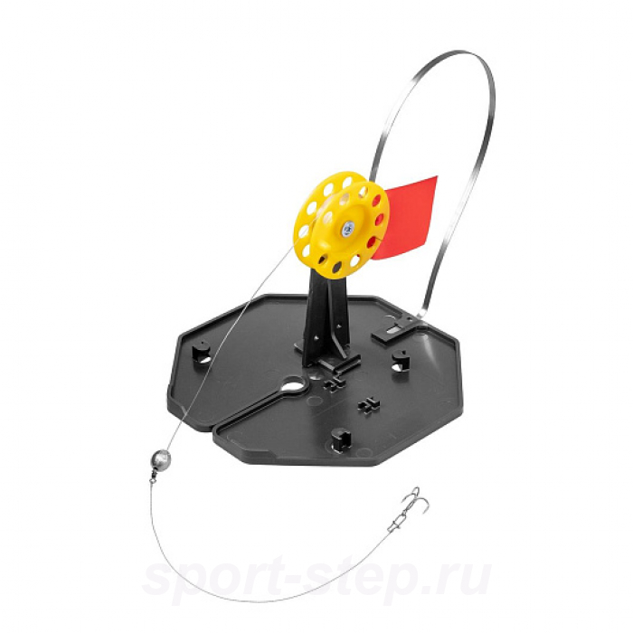 Набор жерлиц на подставке оснащенная ЖЗО-04 (d-185мм.катушка d-63мм) (10шт) ТОНАР