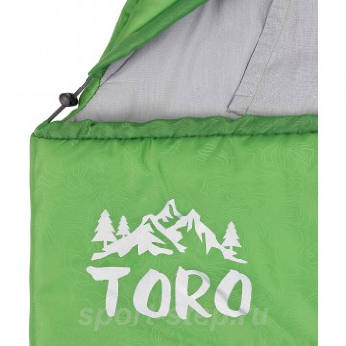 Спальный мешок TORO Wide 400L (220х90, левый, стратекс, салатовый) (T-HS-SB-TW-400L) Helios