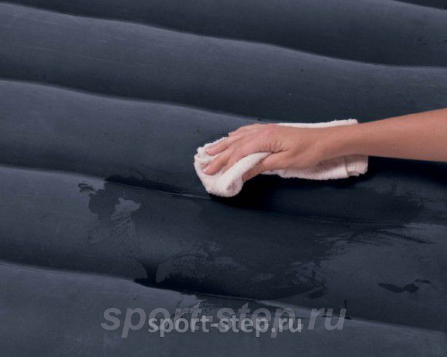 Односпальная надувная кровать Intex 66706 Pillow Rest с встроенным электрическим насосом