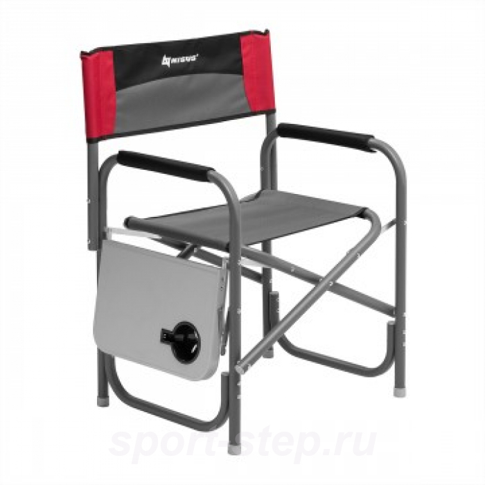 Кресло директорское с отк.стол. серый/красный/черный (N-DC-95200T-GRD) NISUS