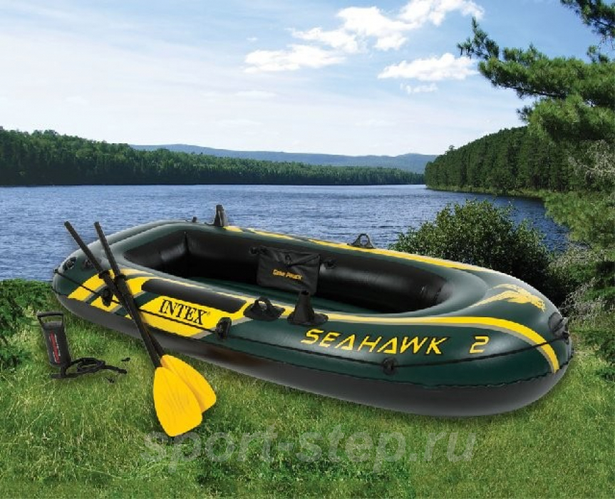 Надувная лодка Intex 68347 NP/EP Seahawk 2 Set