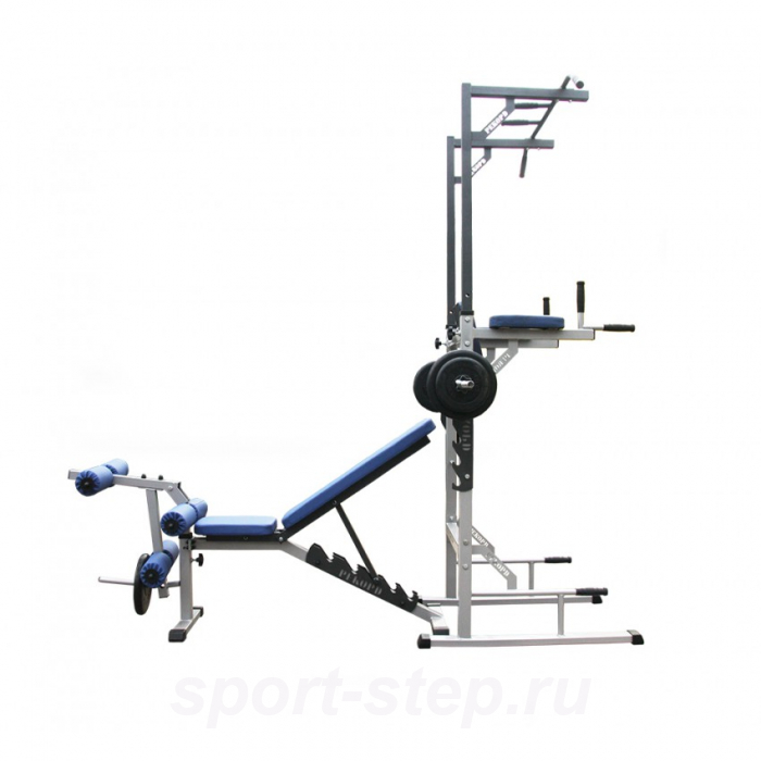 Турник-пресс-брусья напольные с гребенкой для штанги MironFit Рекорд RK-016