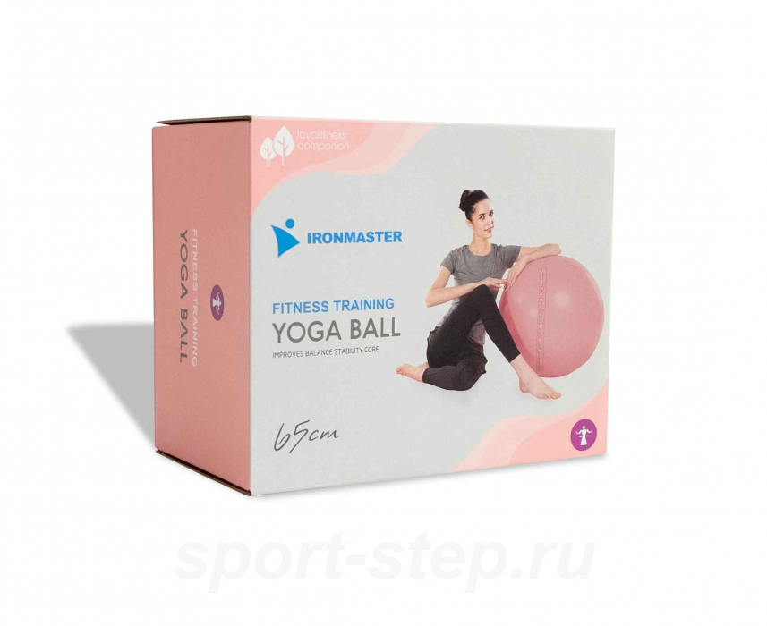 Гимнастический мяч 65 см розовый Ironmaster IRBL17106-P