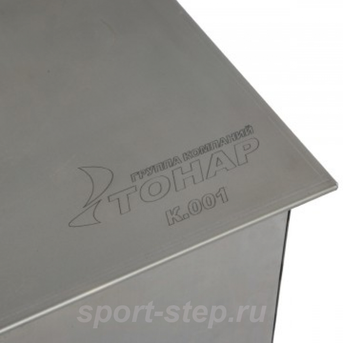 Коптильня двухъярусная с поддоном для сбора жира 450х280х240 (сталь 1,5 мм) Тонар (К-001)