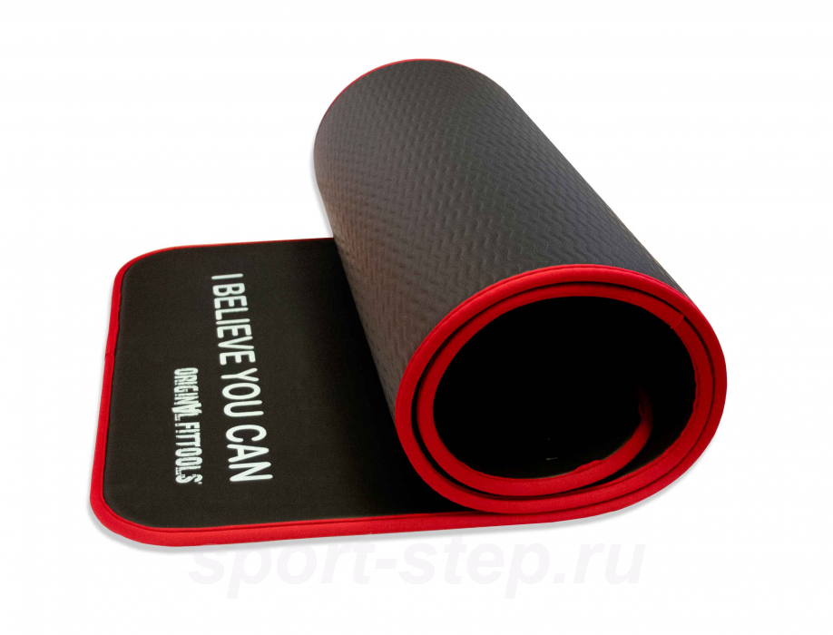 Мат для аэробики NBR 10 мм черный с кольцами OFT FT-YGR-100NBR-BKP