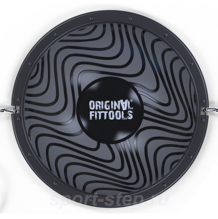 Полусфера гимнастическая надувная R3 с эспандерами и насосом Original FitTools FT-BSU-R3