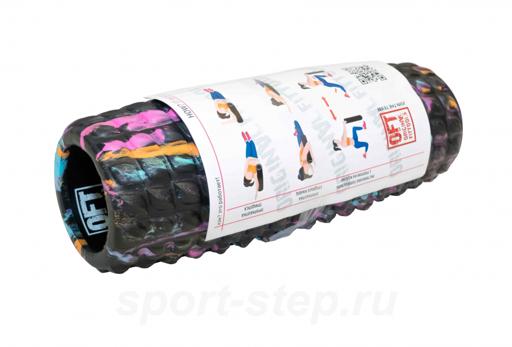 Цилиндр массажный 33х13 см Original FitTools FT-VMR-3313