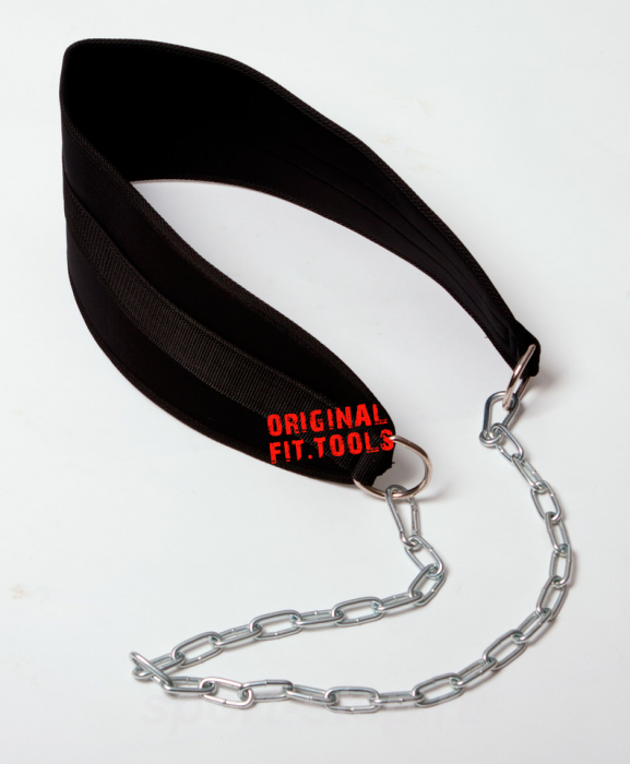 Ремень для подвешивания отягощений к поясу нейлоновый Fitnes Tools FT-SQBLT-NLN