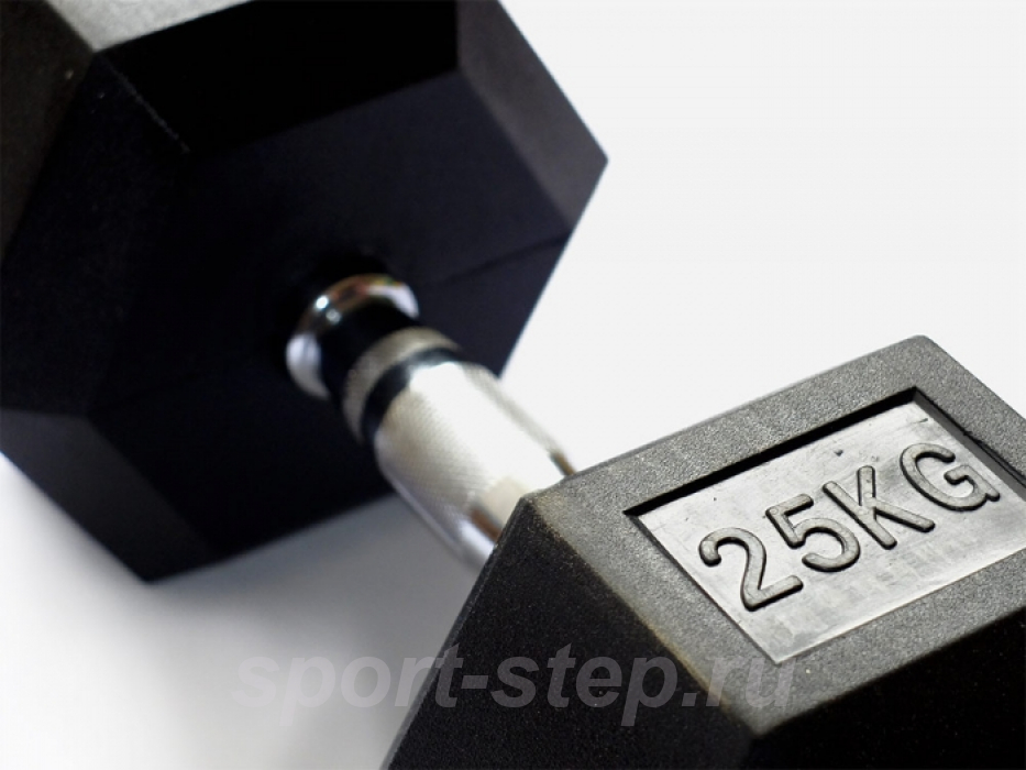 Гантель 25 кг гексагональная Original FitTools FT-HEX-25