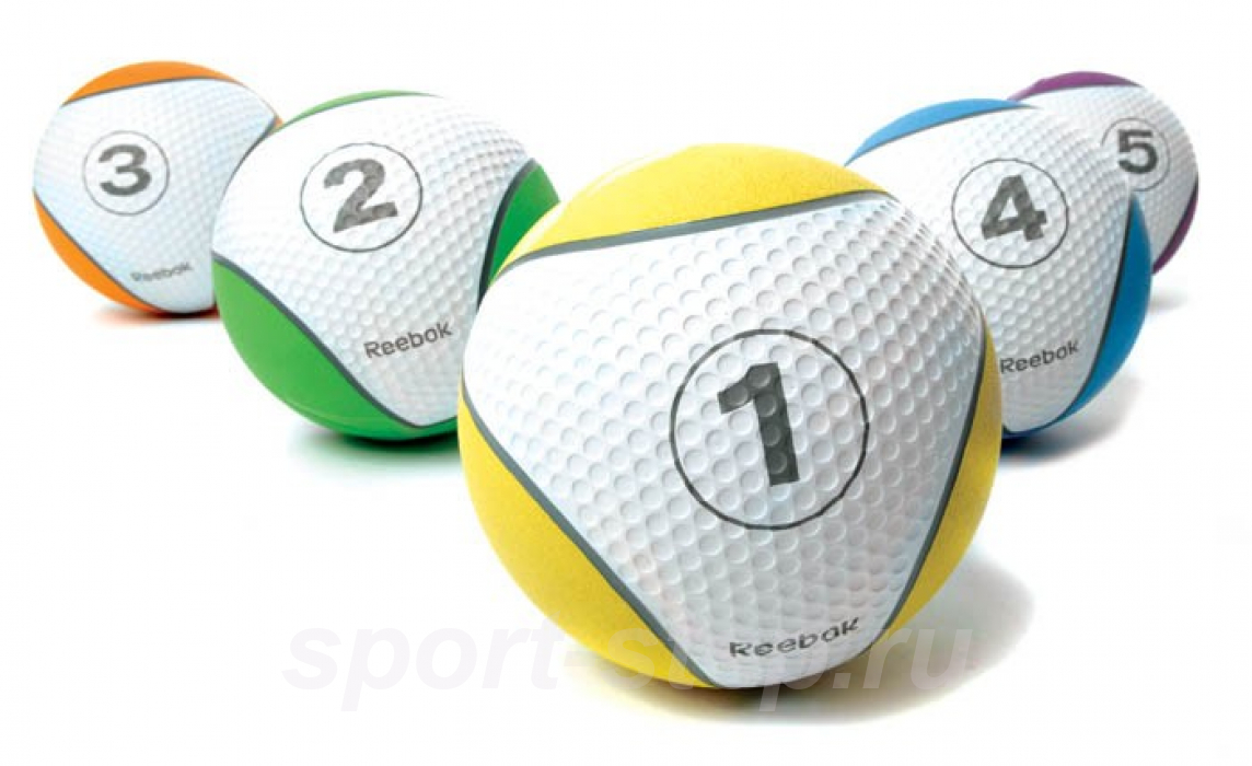 Медицинский мяч 4 кг синий Reebok RE-21124