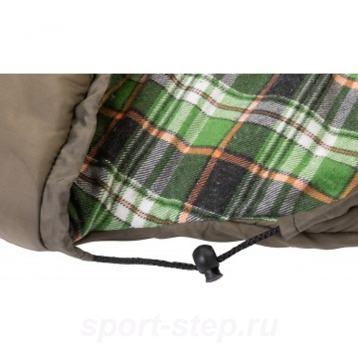 Спальный мешок Beluha wide 220*90 (300 гр/м.кв) хаки (термофайбер/шерсть) Helios