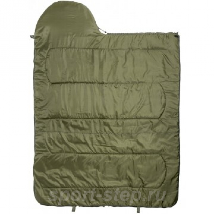 Спальный мешок OLYMPUS Wide 400 (220х90, холлофайбер, зеленый) (T-HS-SB-OW-400) Helios