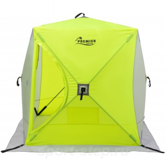 Палатка зимняя Куб 1,5х1,5 yellow lumi/gray PREMIER (PR-ISC-150YLG)