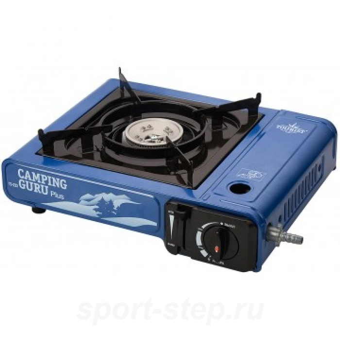 Плита газовая портативная в кейсе CAMPING GURU PLUS с переходником (TS-233)