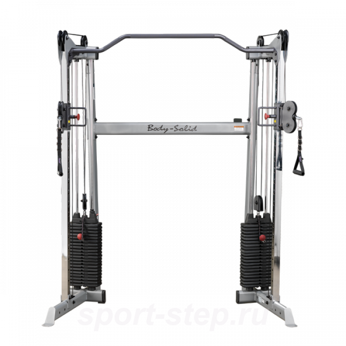 Сдвоенная блочная стойка с двумя весовыми стеками по 72,5 кг Body-Solid GDCC200