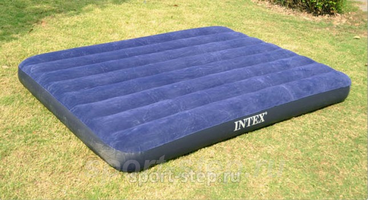 Двуспальный надувной матрас Intex Classic Downy 68759 без насоса