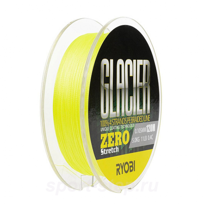 Шнур GLACLER ZERO-120M 0.4/d-0.105mm yellow Ryobi