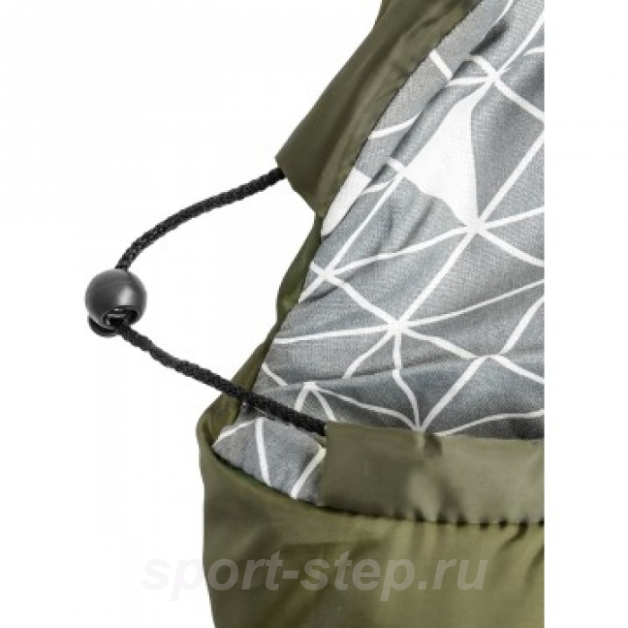 Спальный мешок OLYMPUS Wide 400 (220х90, холлофайбер, зеленый) (T-HS-SB-OW-400) Helios