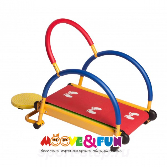 Тренажер детский механический Беговая дорожка с диском-твист SH-01-T
