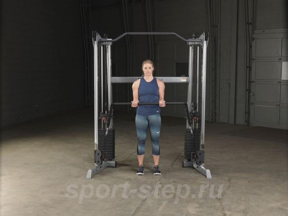 Сдвоенная блочная стойка с двумя весовыми стеками по 72,5 кг Body-Solid GDCC200