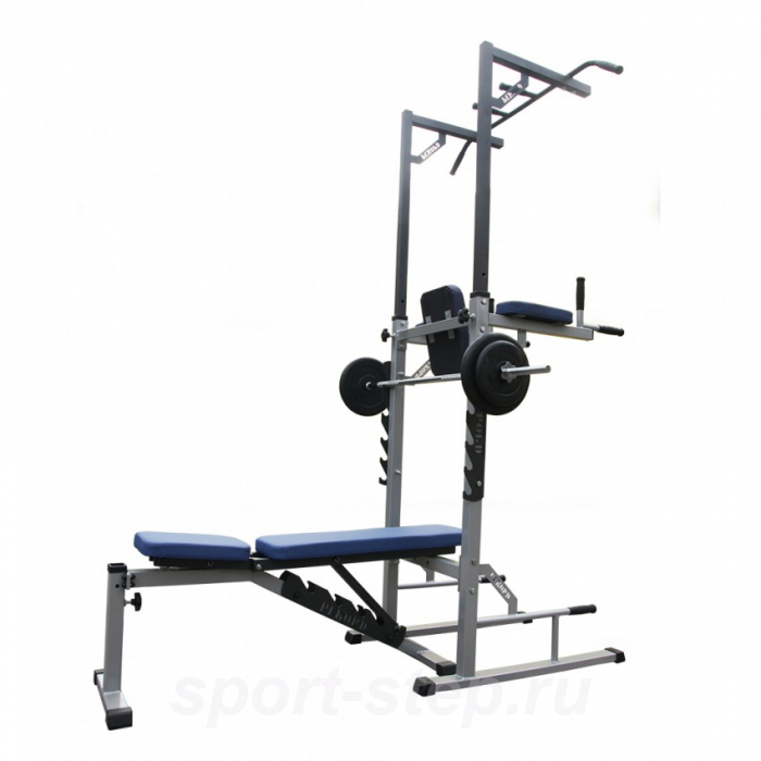 Турник-пресс-брусья напольные с гребенкой для штанги MironFit Рекорд RK-016