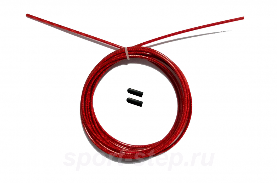 Трос скакалки скоростной с заглушками красный OFT FT-JRCORD-RED