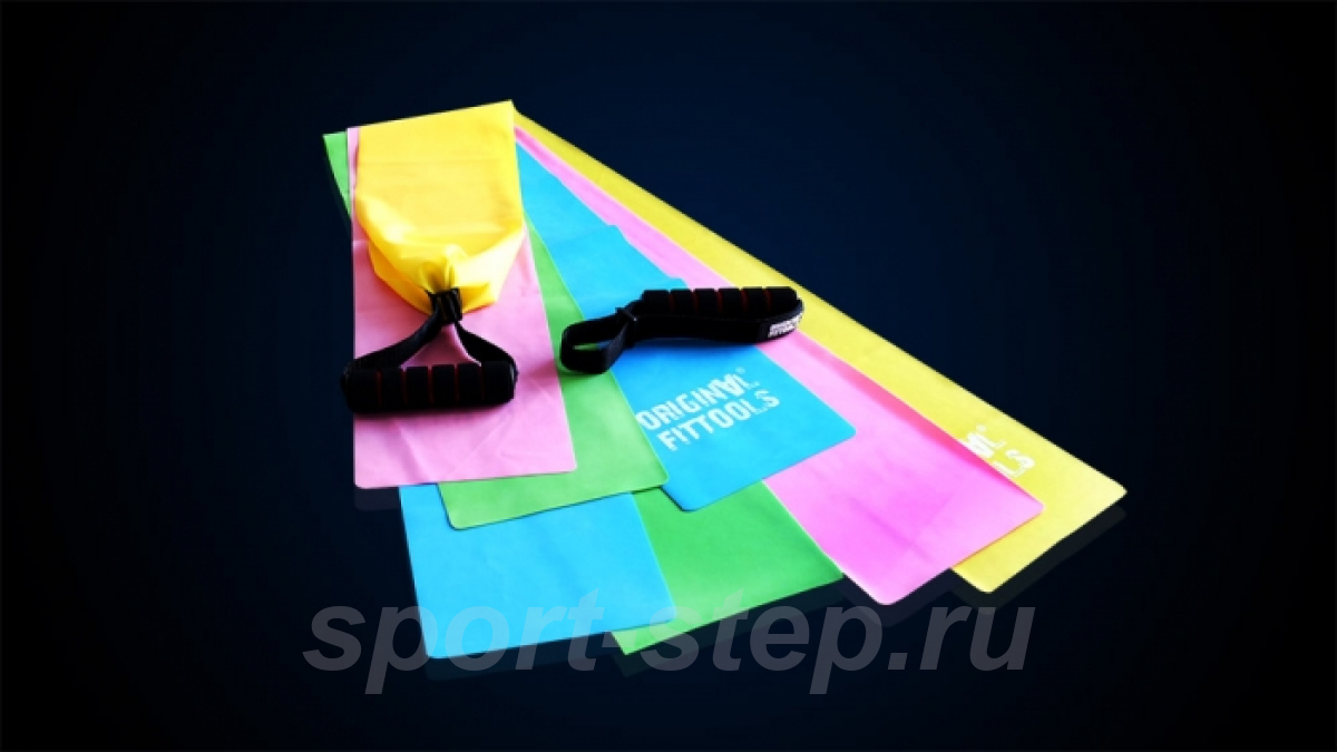 Комплект рукояток для латексных эспандерных лент Fitness Tools FT-SLH-P