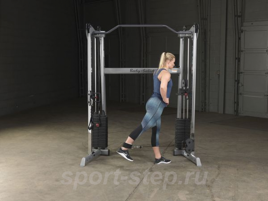 Сдвоенная блочная стойка с двумя весовыми стеками по 72,5 кг Body-Solid GDCC200