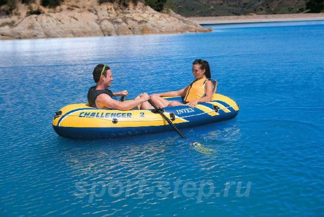 Надувная лодка Intex Challenger Boat 2 Set 68367 NP/EP