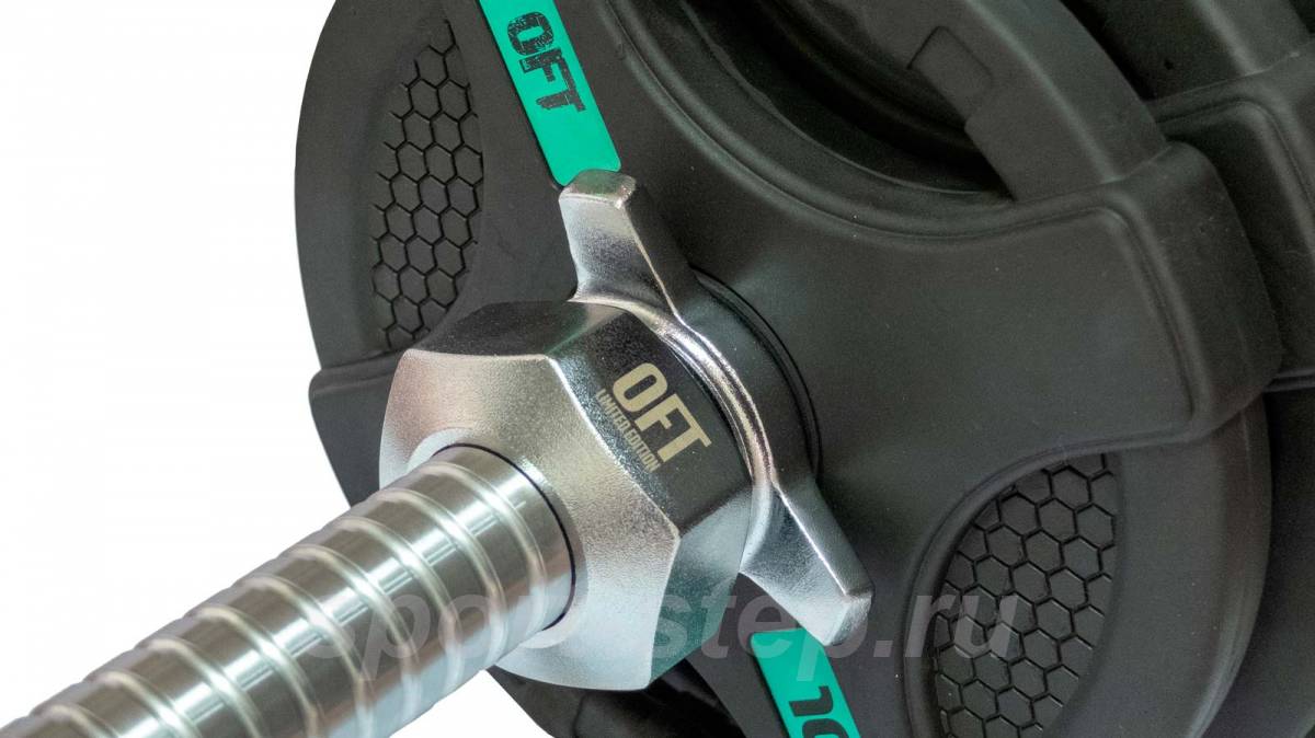 Замки для пауэрлифтинг грифа премиальные Original FitTools FT-CLWPB