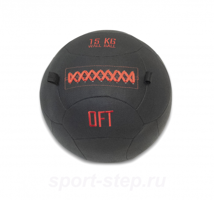 Тренировочный мяч Wall Ball Deluxe 15 кг Original Fittools FT-DWB-15