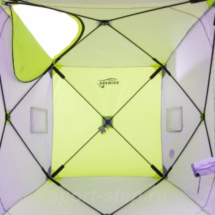 Палатка зимняя Куб утепл. 1,5х1,5 yellow lumi/gray PREMIER (PR-ISCI-150YLG)