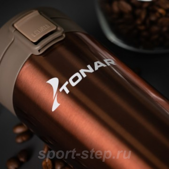 Термос-кружка (HS.TMК-02) 400ML кофейный TONAR