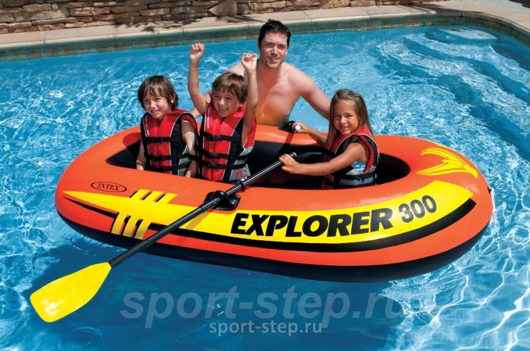 Надувная лодка  Explorer Boats 300 Set Intex 58332