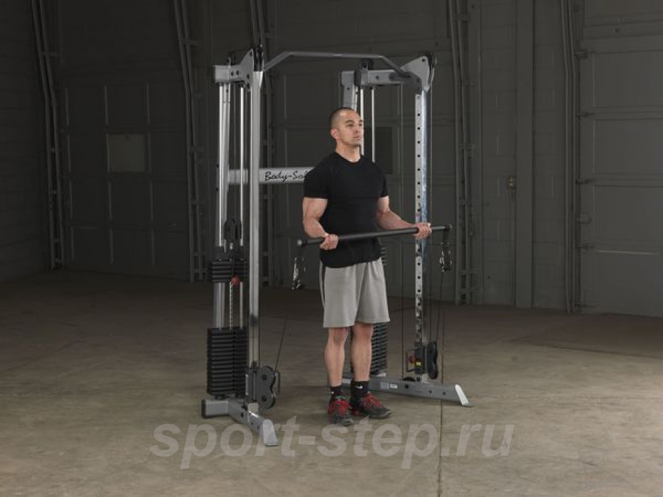 Кроссовер угловой с двумя весовыми стеками по 72,5 кг Body-Solid GDCC210