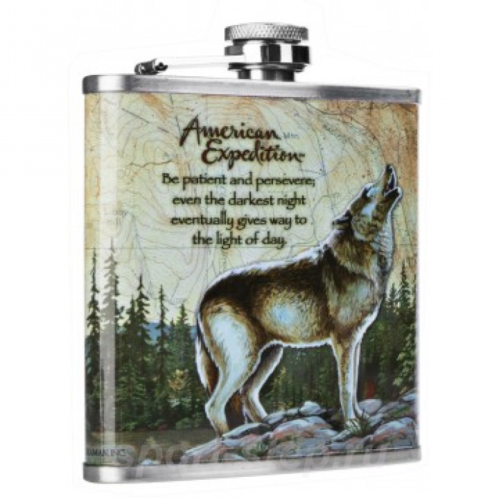 Фляжка Волк 210 мл (А01-1) Guotai