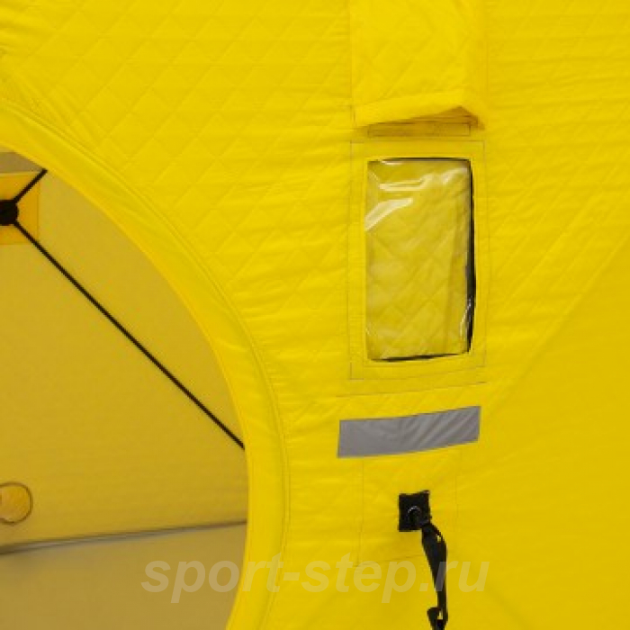 Палатка зимняя утепл. Куб 1,5х1,5 yellow/gray Helios (HS-ISCI-150YG)