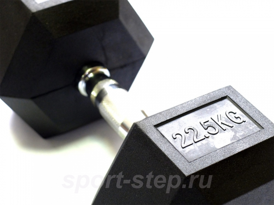 Гантель 22,5 кг гексагональная Original FitTools FT-HEX-22,5