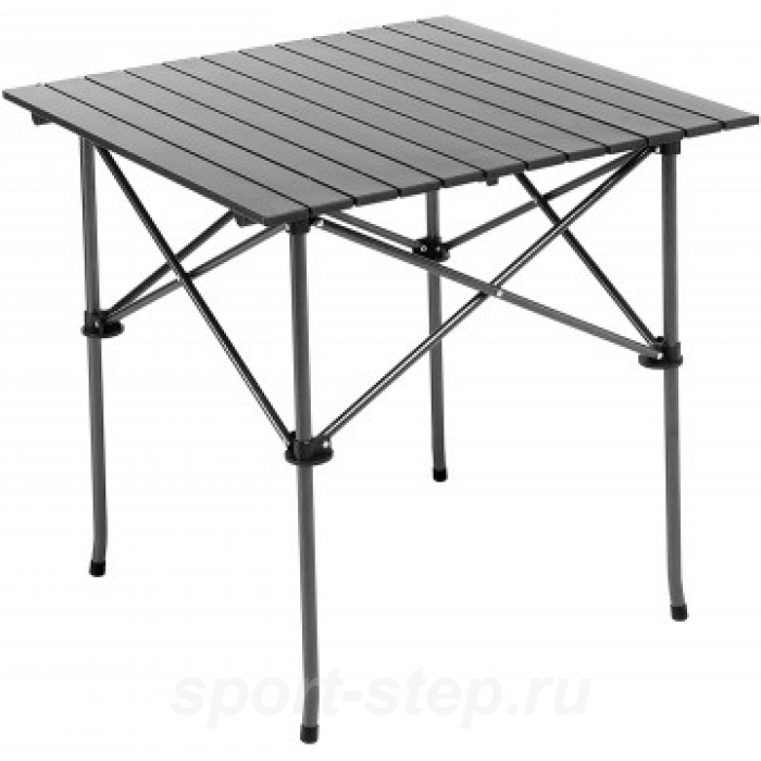 Стол складной 70x70x70см с отделом под посуду столешница алюминий (PR-MC-606)