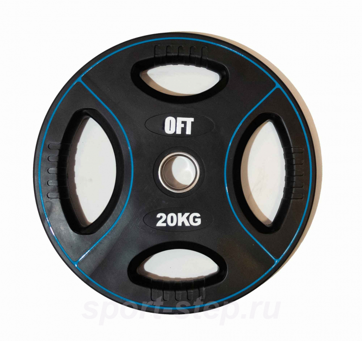 Диск для штанги олимпийский полиуретановый 20 кг Original FitTools FT-DPU-20