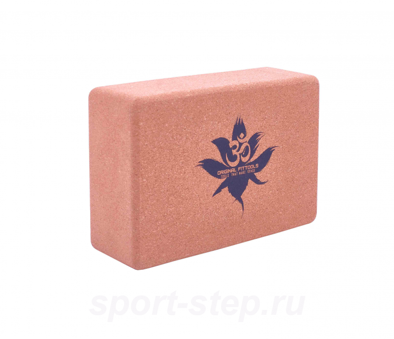 Блок для йоги пробковый Original FitTools FT-CKBLOCK-369-11