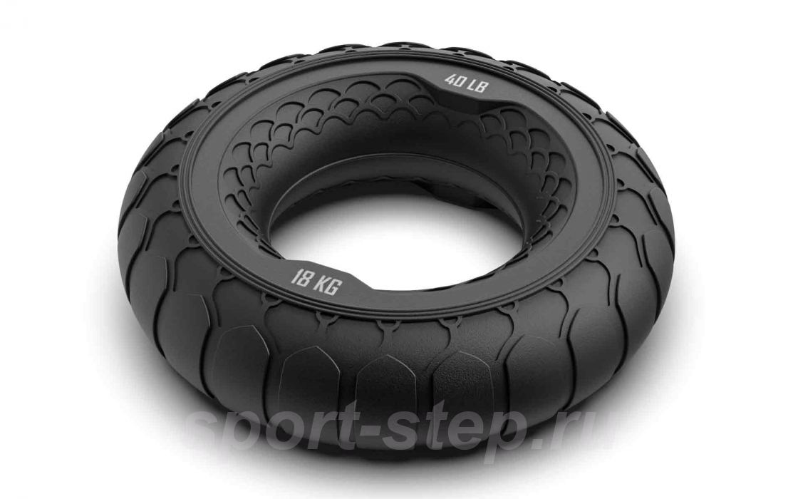 Набор из двух массажных мячей с кистевым эспандером черный Original FitTools FT-SM3ST-B