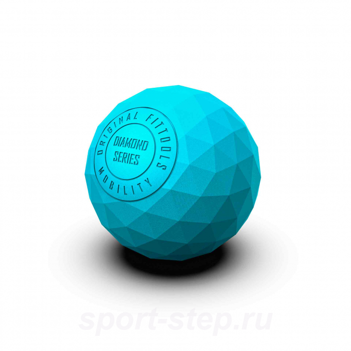 Набор из двух массажных мячей с кистевым эспандером бирюзовый Original FitTools FT-SM3ST-TQ