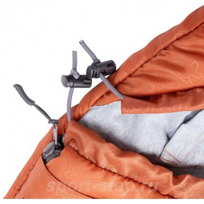 Спальный мешок TORO Wide 300R (220Х90, правый, стратекс, оранжевый) (T-HS-SB-TW-300R) Helios