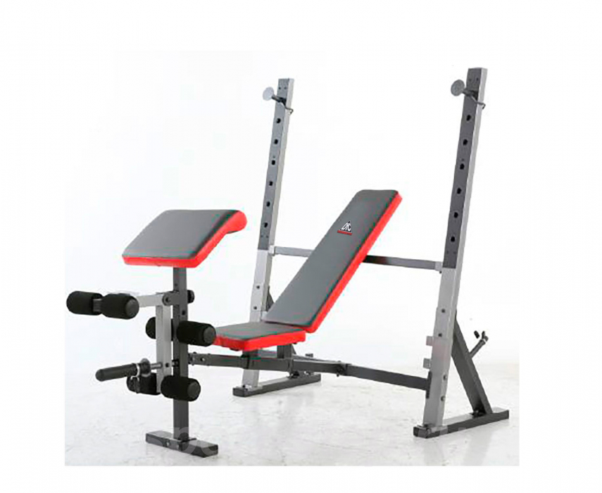 Скамья со стойками под штангу DFC D1066