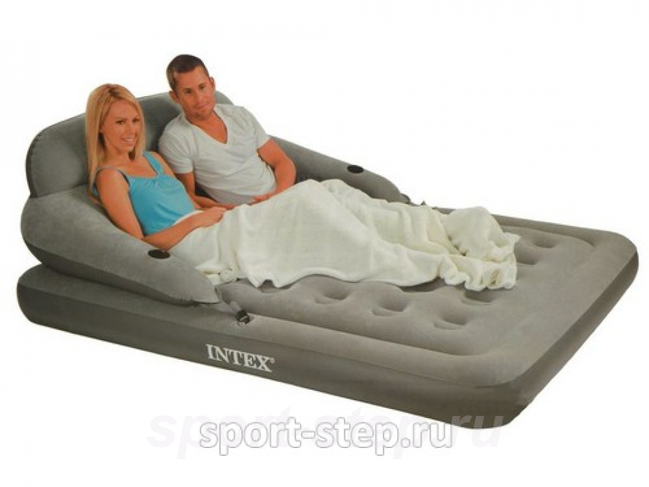 Надувная кровать-диван Intex 68916 Convertible Lounge Bed с внешним электрическим насосом