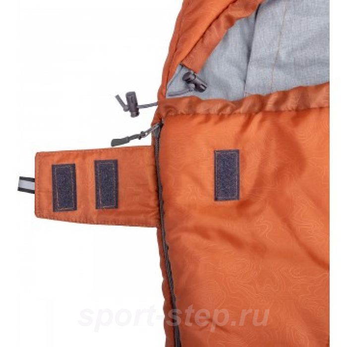 Спальный мешок TORO Wide 300R (220Х90, правый, стратекс, оранжевый) (T-HS-SB-TW-300R) Helios